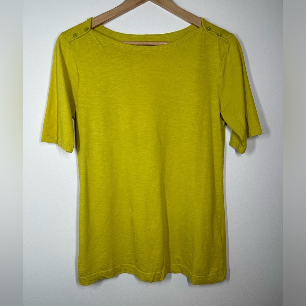 Van‎ Heusen Pea Green Cotton T-shirt Small